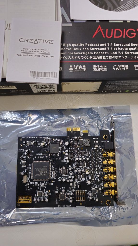 Placa de Sunet Creative Sound Blaster Audigy PCIe RX 7.1