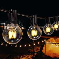 Струнни светлини Гирлянд светлина от 60 крушки 15 метра парти лампички