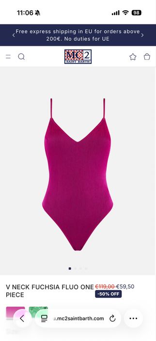 Нов бански Saint Barth, L, отговаря на М според мен