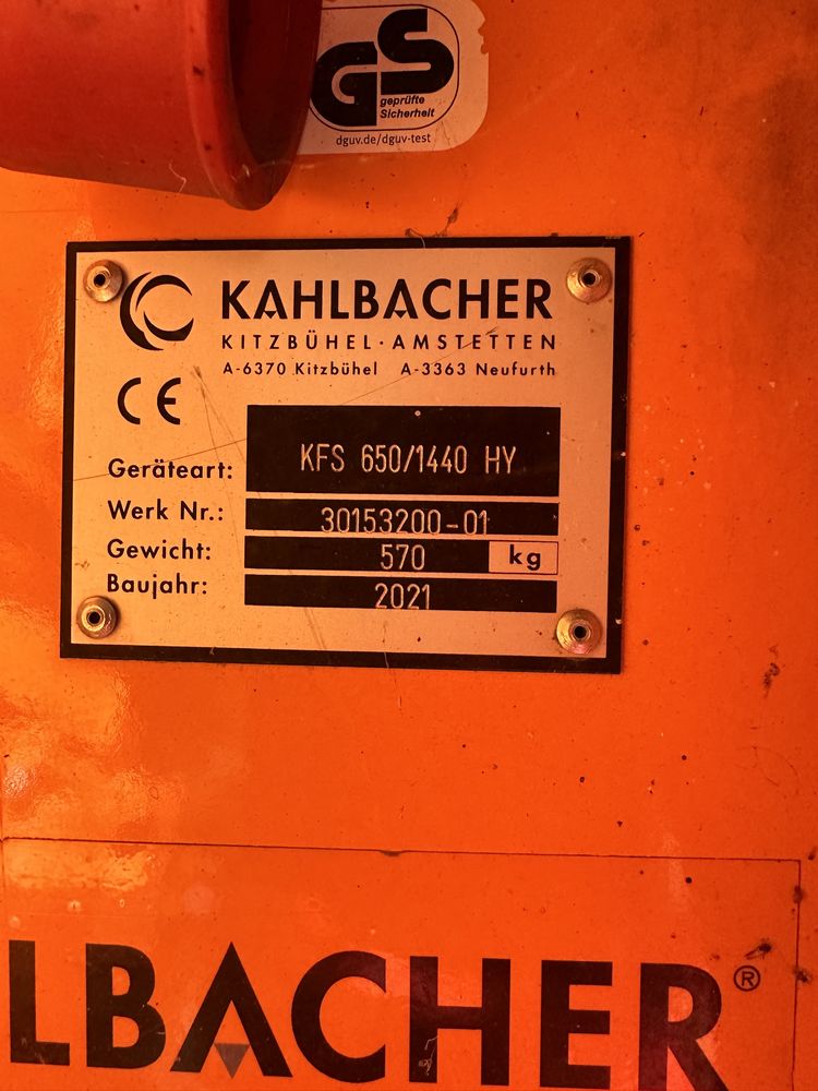 Хидравличен роторен снегорин Kahlbacher KFS 650/1440 HY