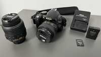 nikon D3100 18-55mm &  50mm 1.8 + geanta/card 16gb microSD/filtru UV