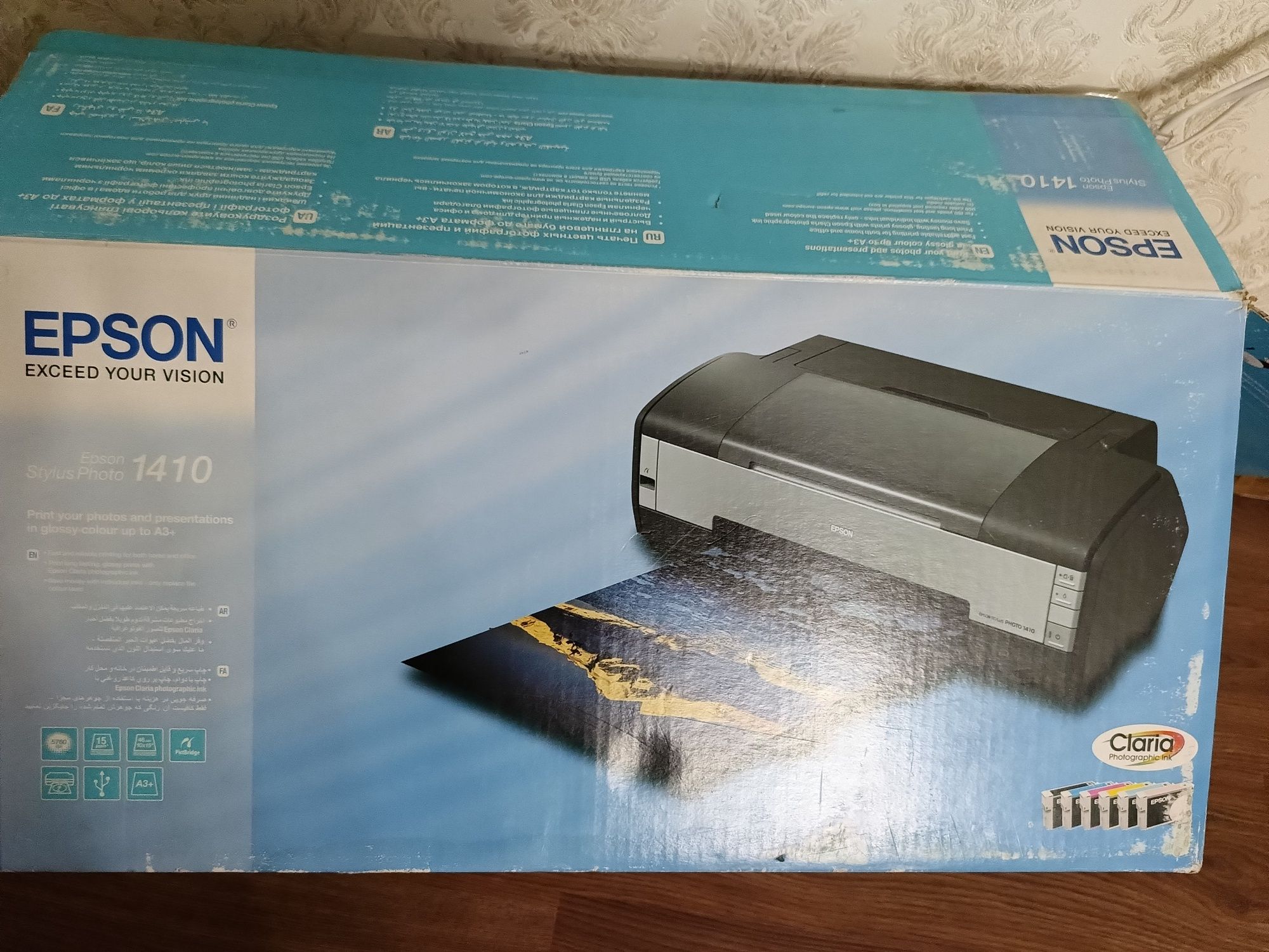 Струйный принтер  Epson 1410 с красками