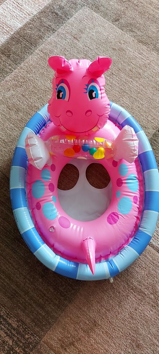 Новый Детский надувной круг,  плот для купания.
