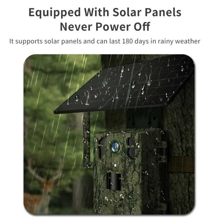 H6 4G Ловна камера със соларен панел,батерии, снимки и гледане на живо