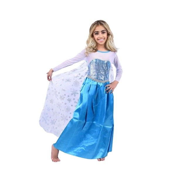 Rochie carnaval printesa Elsa Frozen, IdeallStore®, 3-5 ani , Albastru