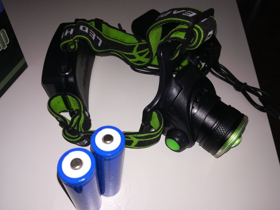 Lanterna Frontala 2 Led T6+Cob+Zoom+Lupa OFERTA!