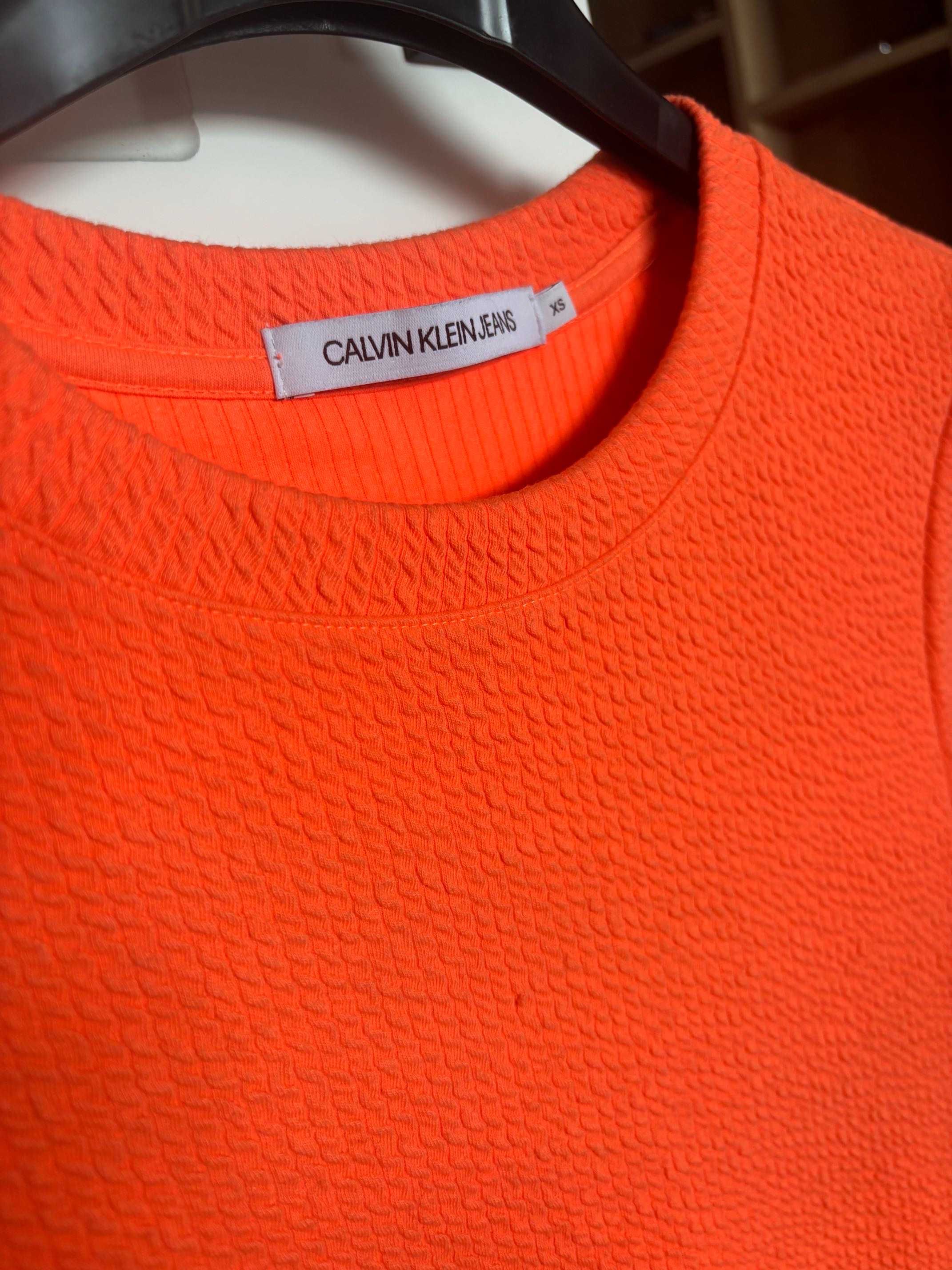 Оранжева рокля Calvin Klein XS