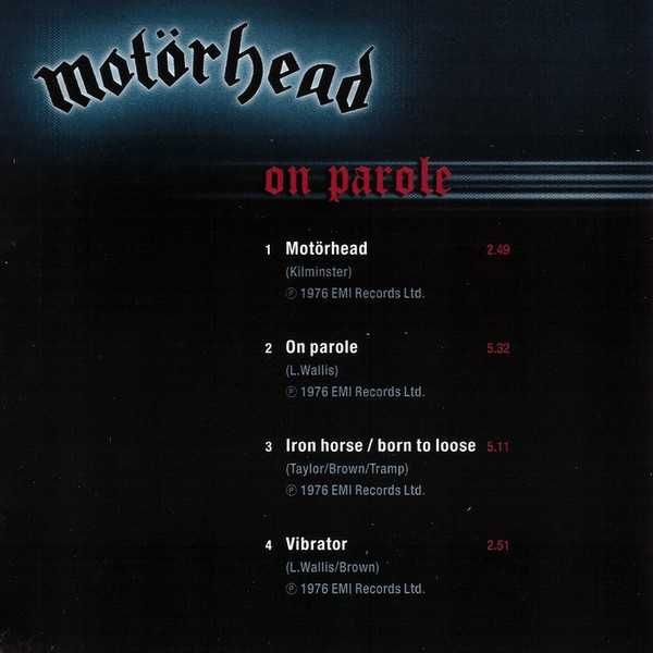 CD Motorhead - On Parole 1979