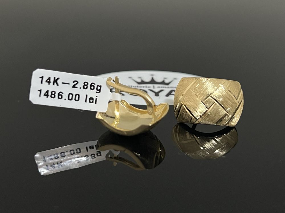 Bijuteria Royal CB : Cercei aur 14k 2,86 grame