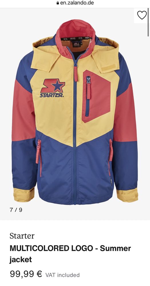 Starter Black Label Multicolored Logo Jacket ОРИГИНАЛ мъжко яке S/М/L