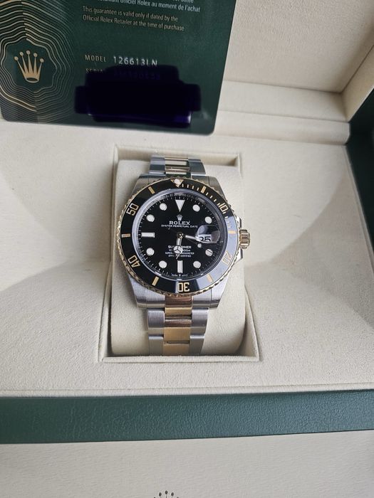 Rolex  Submariner Aur Otel - two Tone 41 mm - 2024 ! Card  cutie
