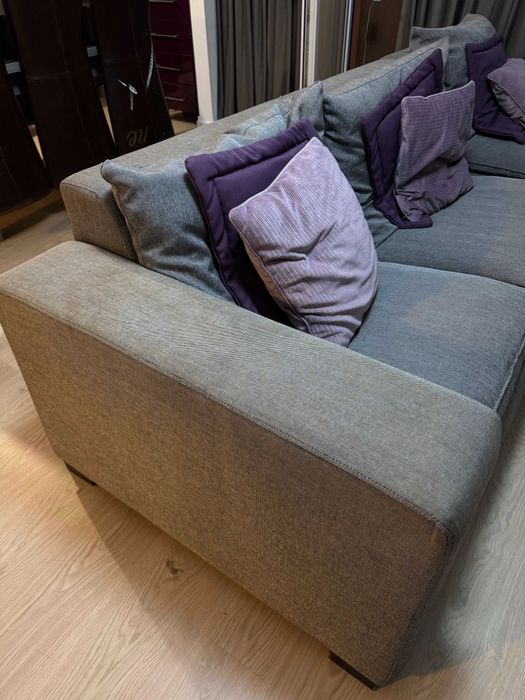 Canapea coltar extensibil gri