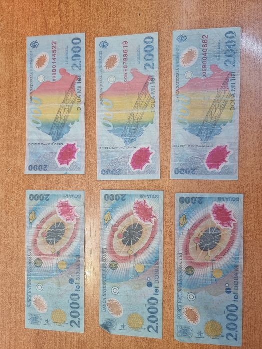 Bancnote vechi 2000de ron eclipsa