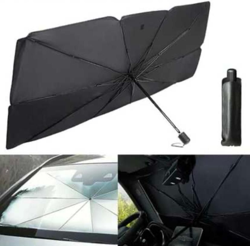 Защитный зонт от солнца на стекло автомобиля
