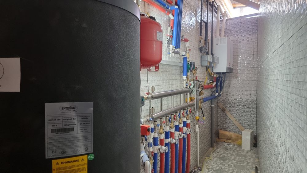 Отопление и потключение горячей воды