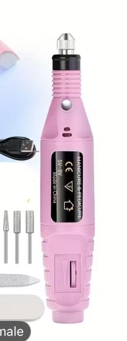 Електрическа пила за нокти с накрайници, пила и други помагателни