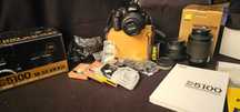 Фотоапарат Nikon D5100 заедно с 3 обектива и пълен комплект аксесоари