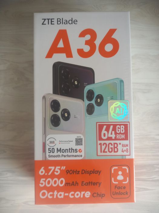 Продается новый телефон А 36