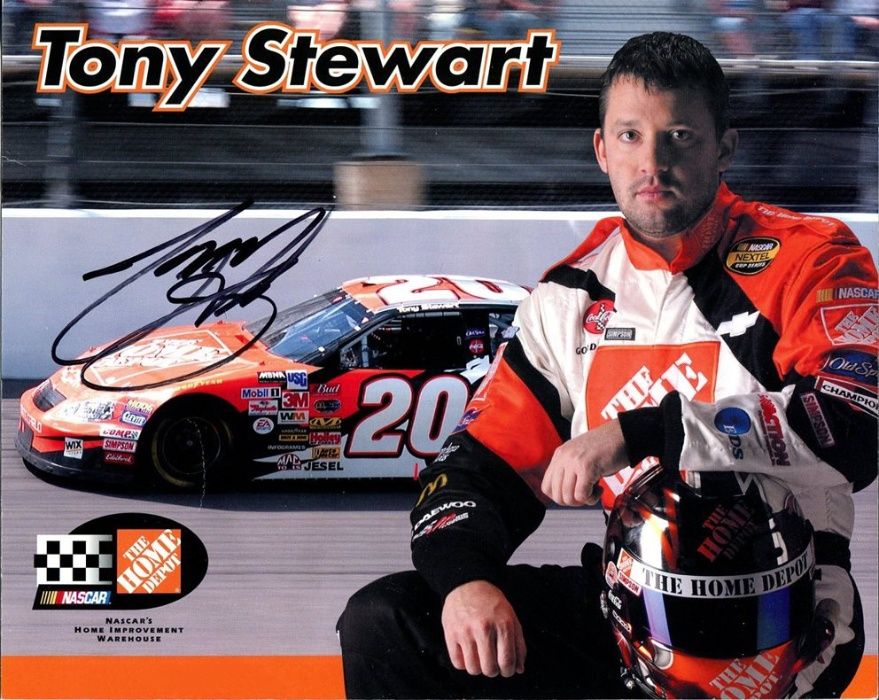 Винтажная гоночная куртка автогонщика NASCAR - Tony Stewart, мужская