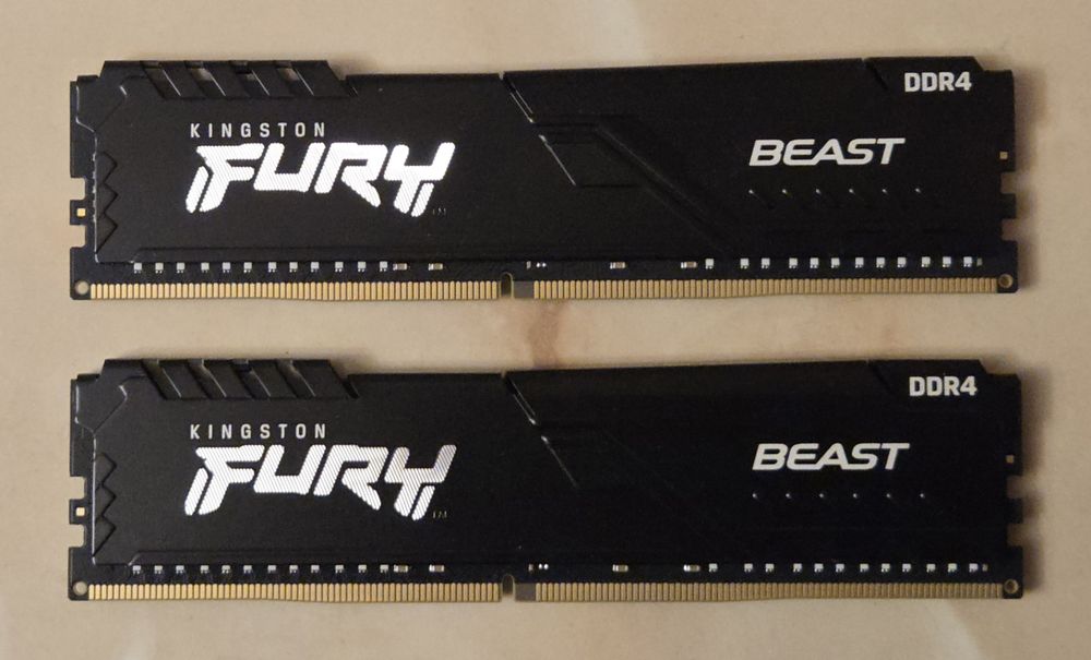 Kit RAM Kingston FURY Beast, 64GB DDR4, 3200MHz CL16, Dual Channel