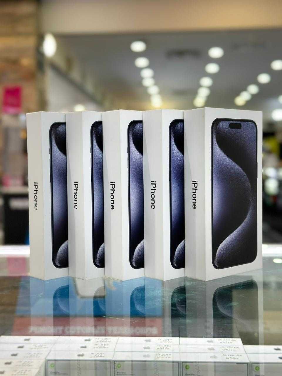 Айфон 15 Про 128г синий Титан самые низкие оптовые цены в алматы Акция