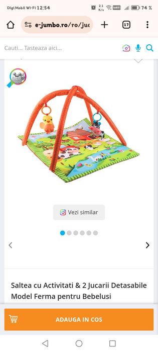 Saltea de activitati cu jucării