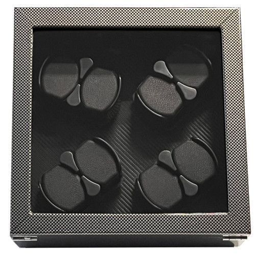 Cutie intors ceasuri automatice amprenta iUni, Watch Winder 8, Carbon