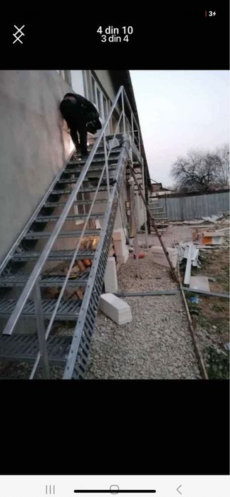 Vand facem scarii metalice zincate la cerinta clientului