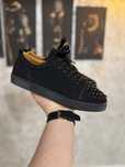 Adidasi Barbati Louboutin Low Full Negru!