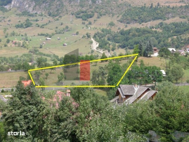 Teren intravilan 3214 mp  în Rucăr cu deschidere 56 m în DN73