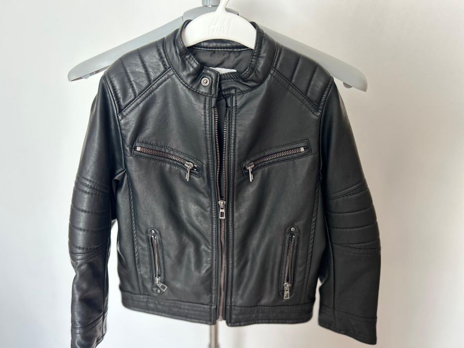 Geaca biker cu efect de piele, Zara, 6 ani