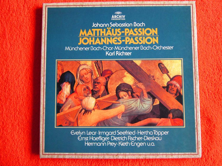 vinil rar Karl Richter Bach Patimile Matei si Ioan Germany 1970