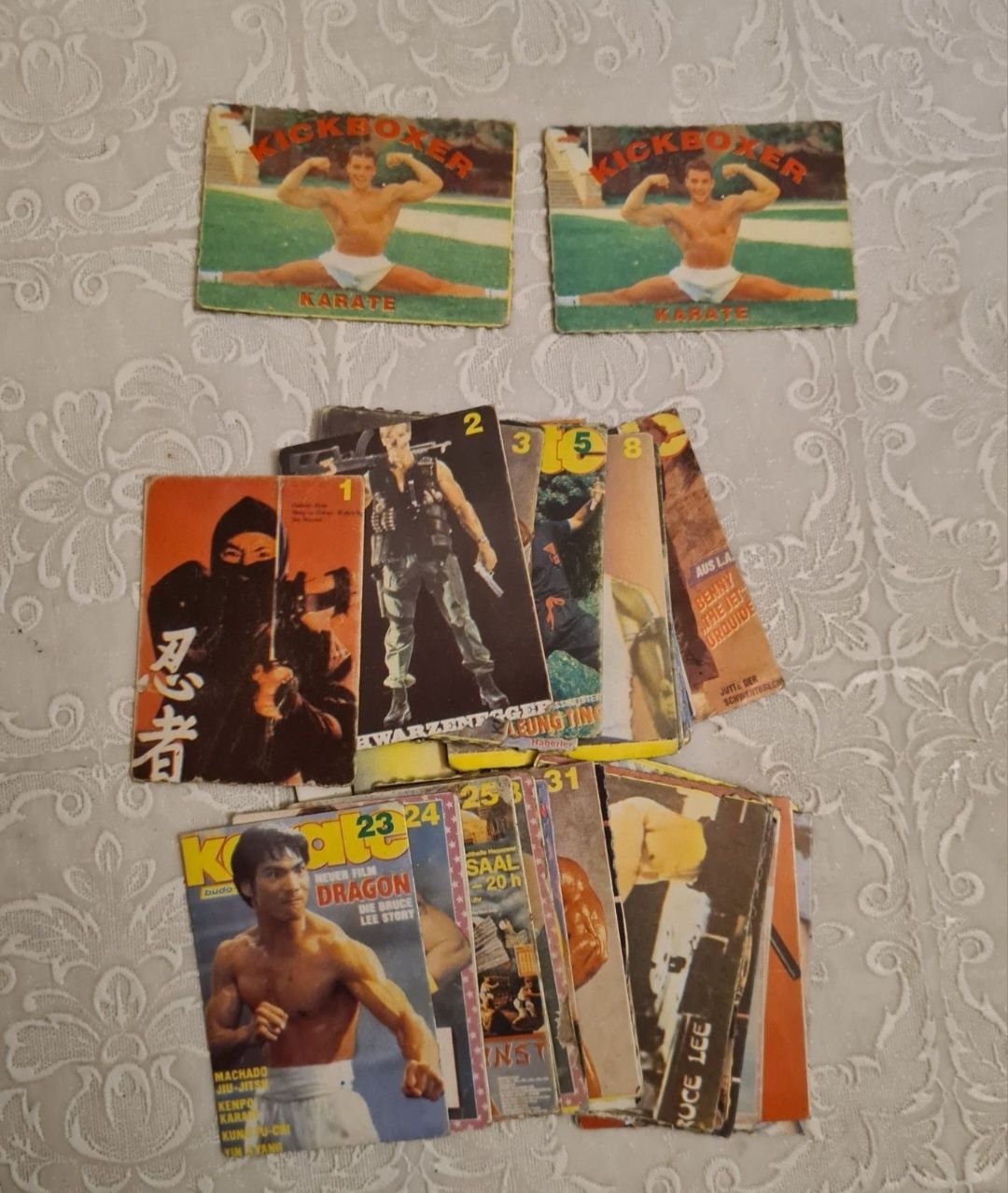 Kickboxer Karate Cartonase Suprize Guma Vechi De Colectie Turbo