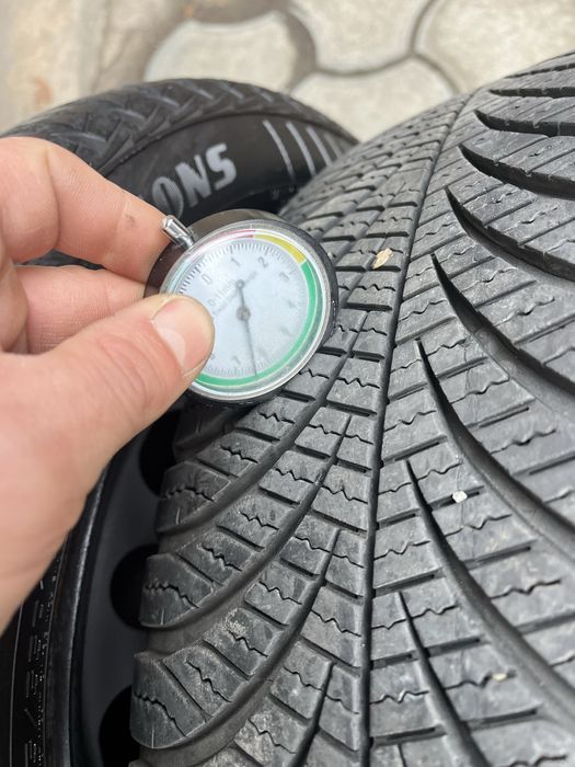 Jante otel 4x108mm, anvelope iarna 195/55 R16, Peugeot, Citroen, Ford