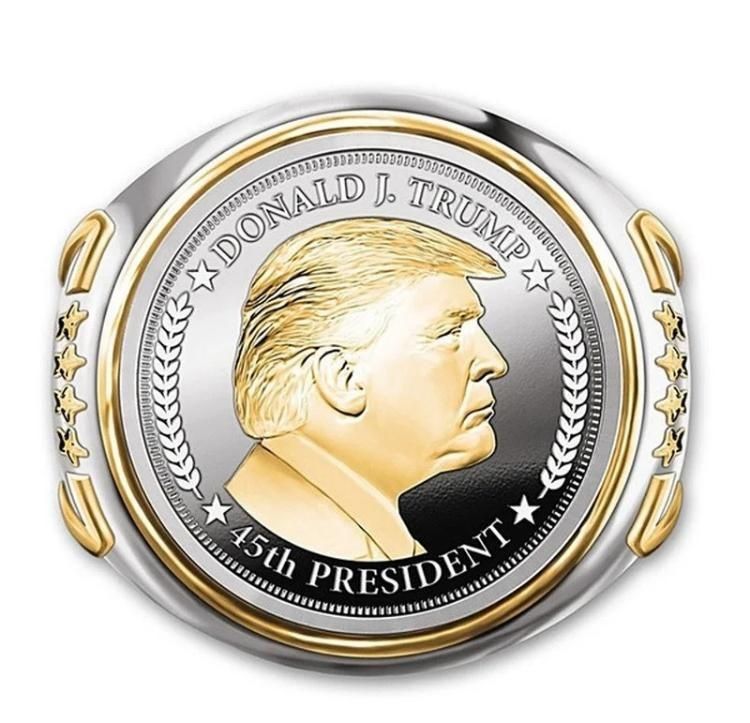 inel Donald Trump colectie MAGA Make America Great again placat aur