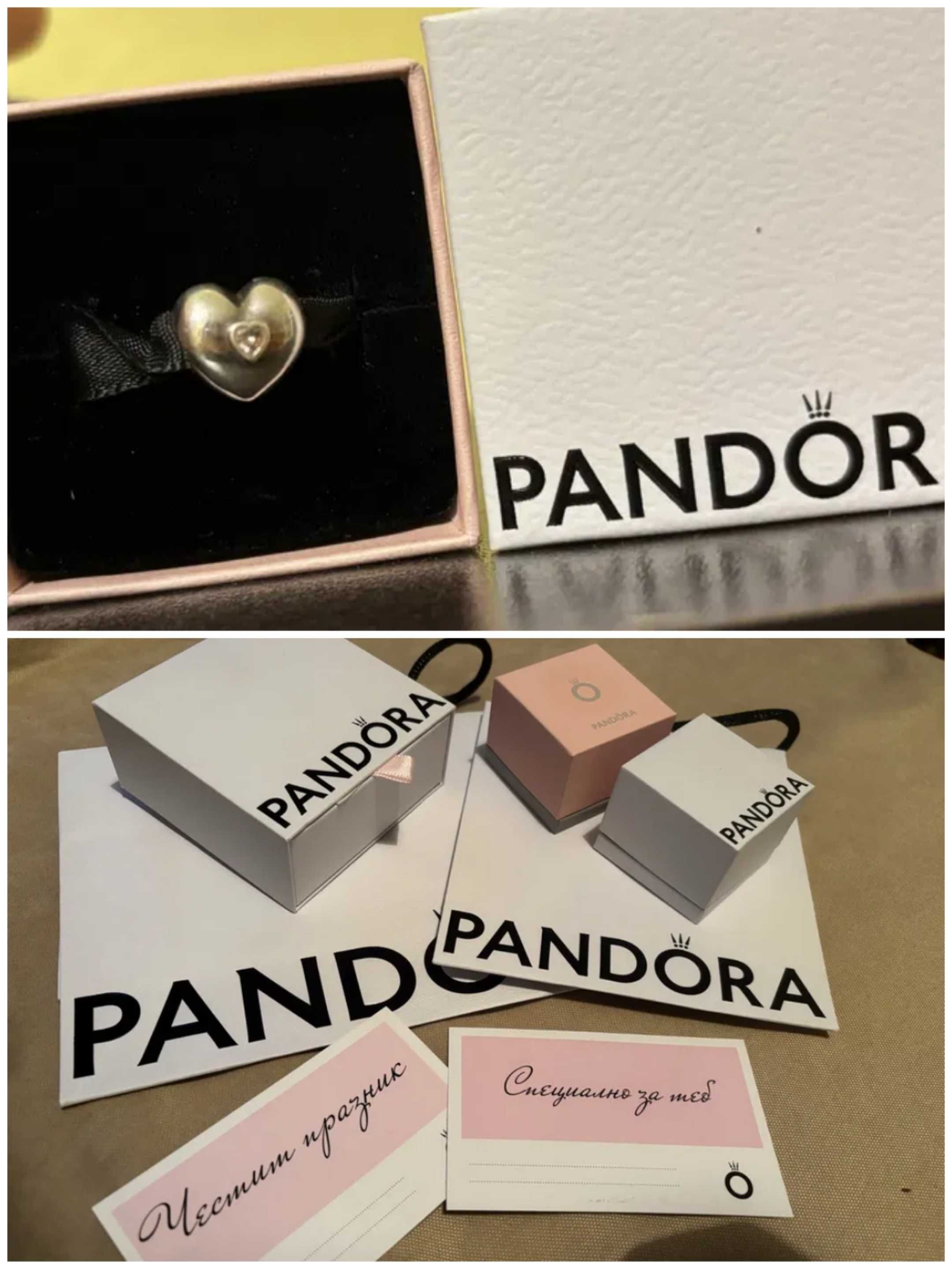 Оригинален талисман клипс Пандора Pandora,сертификат,кутийки, торбички