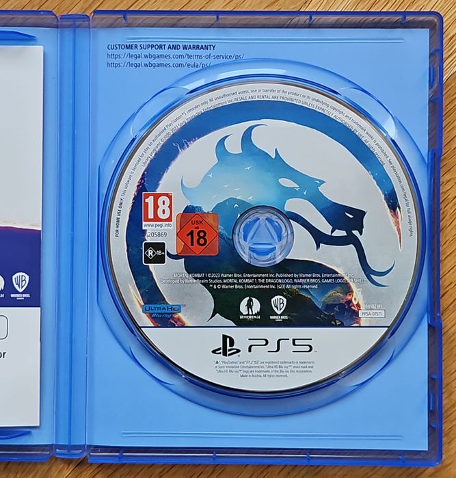 Mortal Kombat 1 PS5 Playstation 5 Плейстейшън Мортал Комбат диск игра