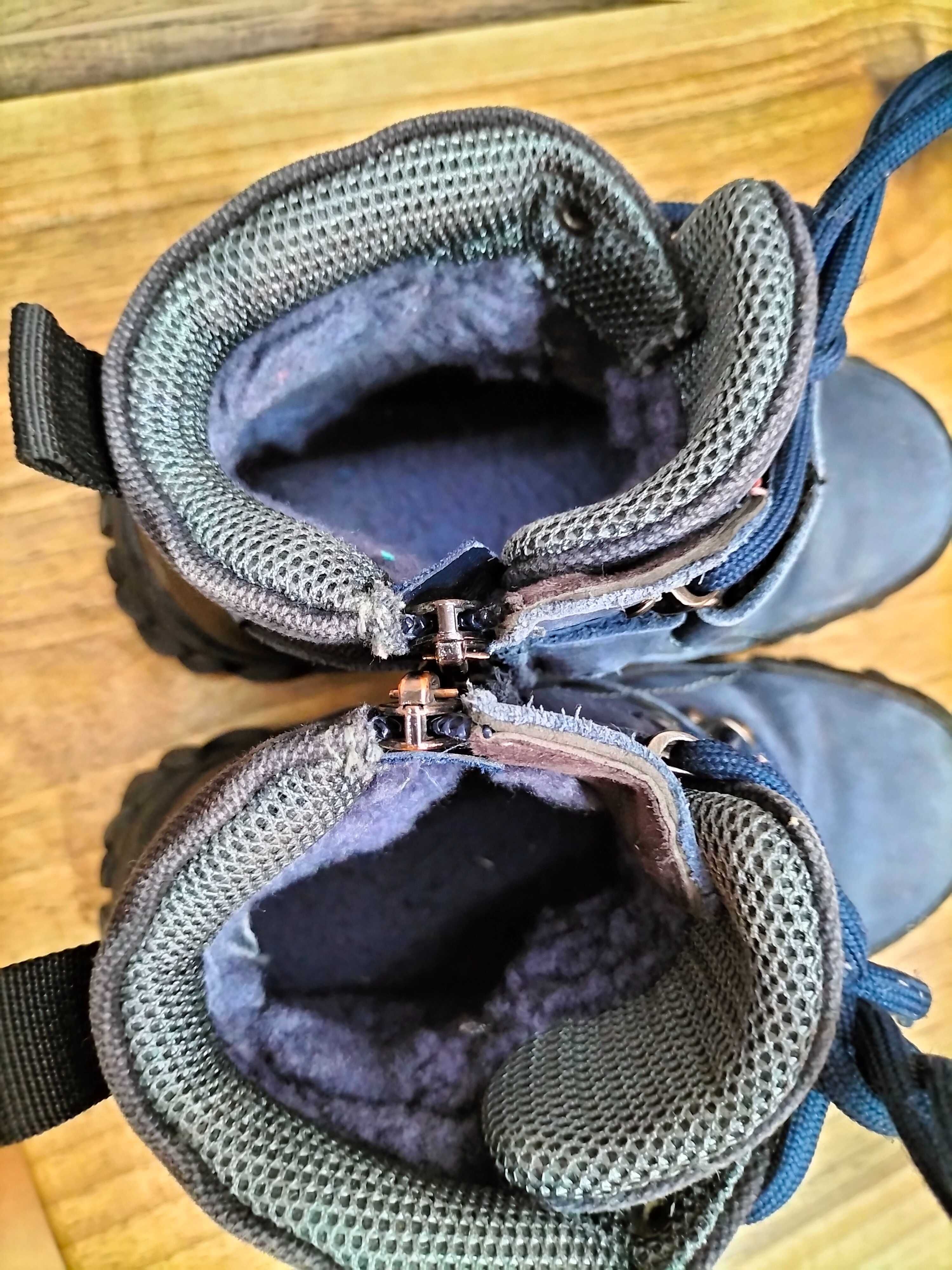 Ботинки кожаные зимние