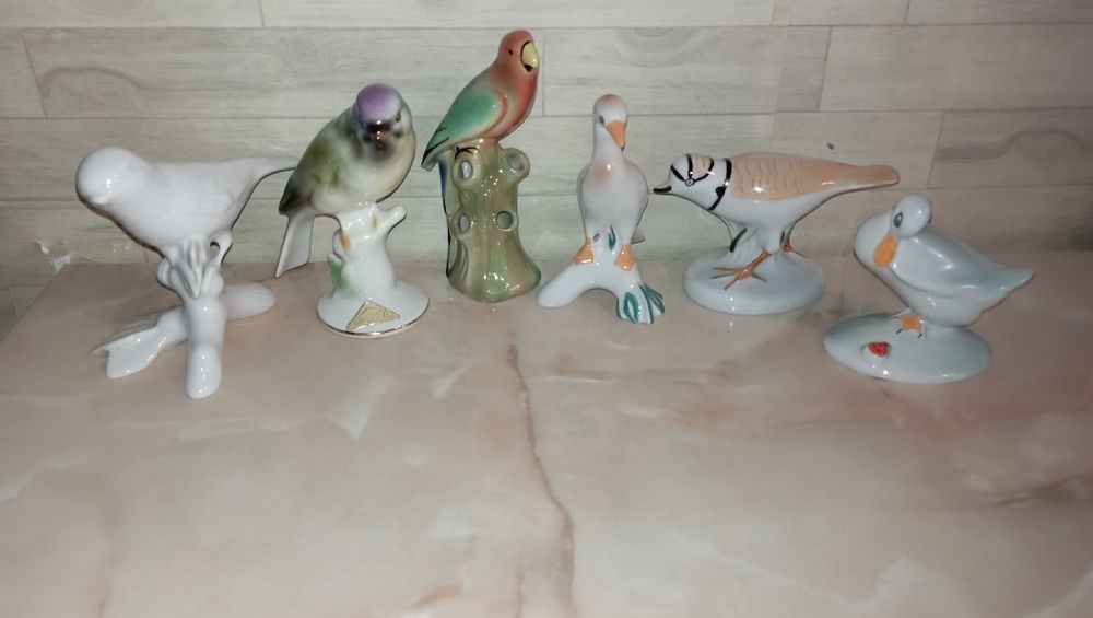 păsări din portelan