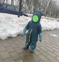 Costum săniuș/schi WARM LUGIKLIP Verde Bebe