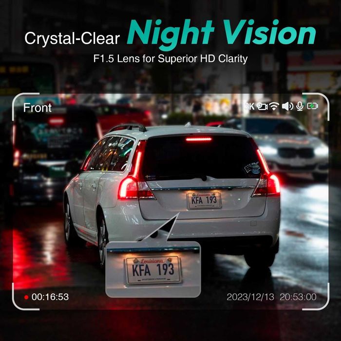 BOTSLAB G500H Автомобилна камера отпред и отзад, 150° широк ъгъл