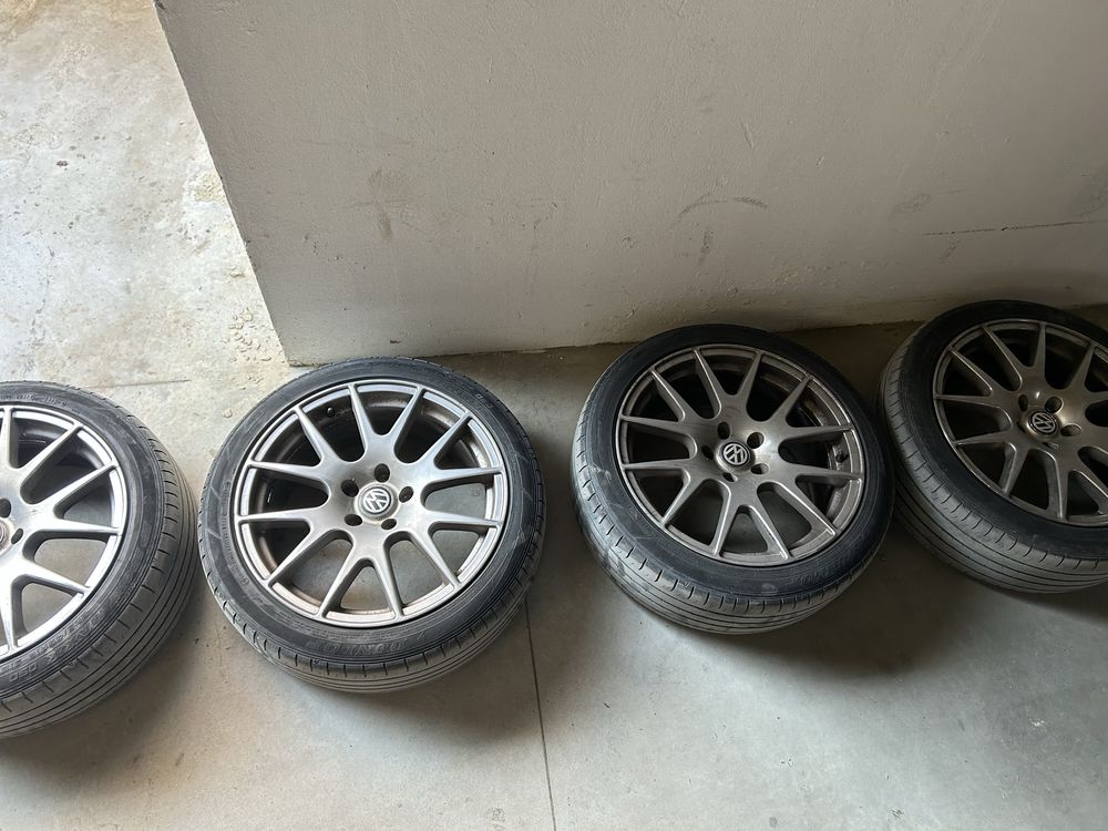 Jante 5x112 r18 cu anvelope vara