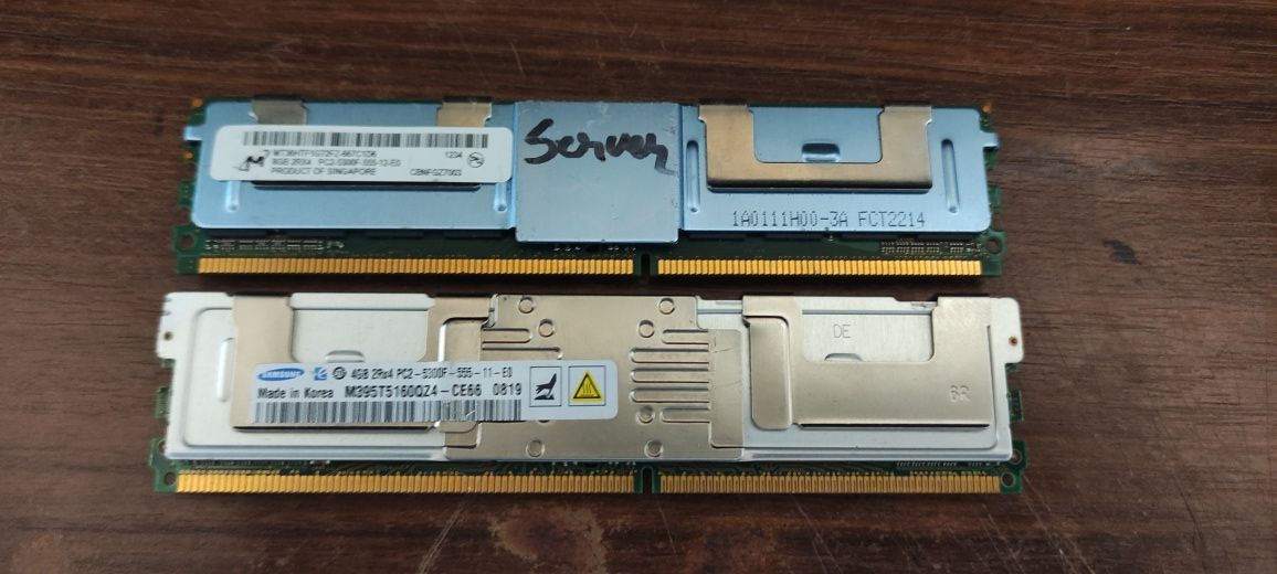 Memorii ram Server 12Gb DDR2 PC2 5300F (8gb + 4gb)