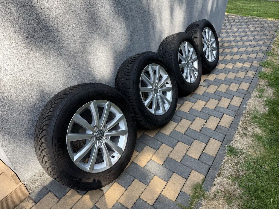 Vand jante Al ORIGINALE VW 16” 215/60 R16 cu anvelope de iarna