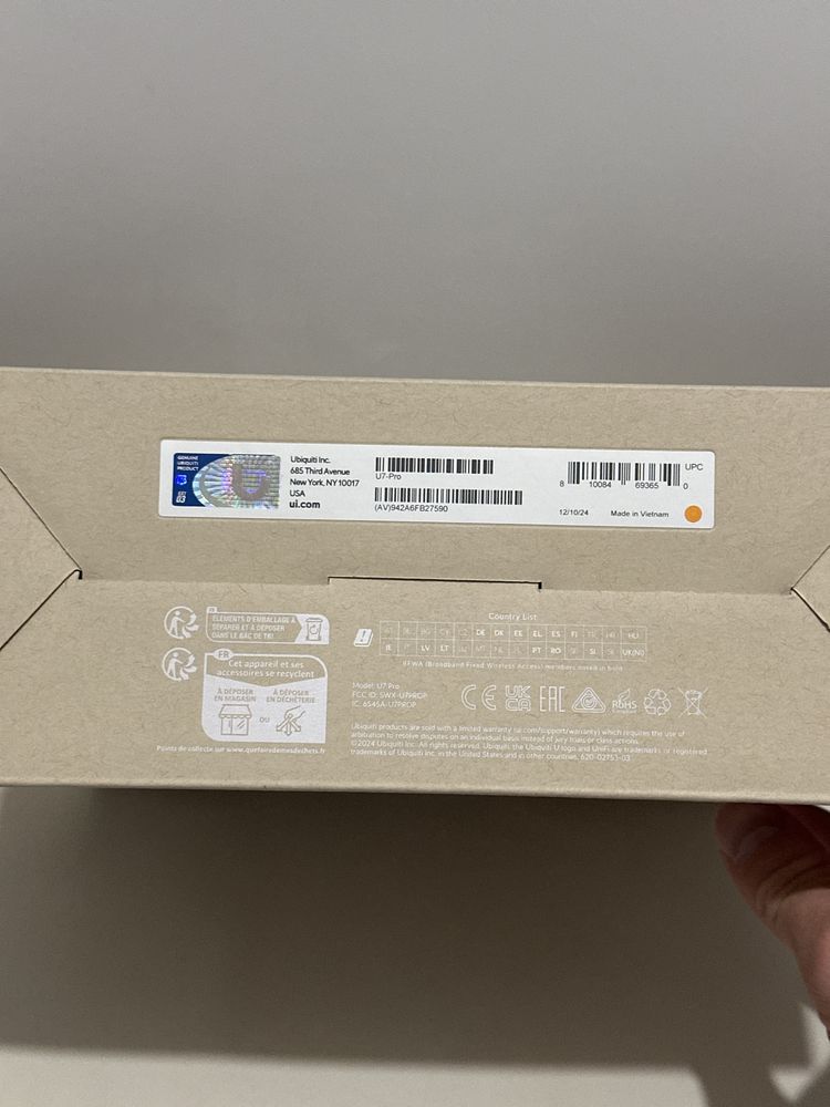Ubiquiti Точка доступа UniFi U7 Pro