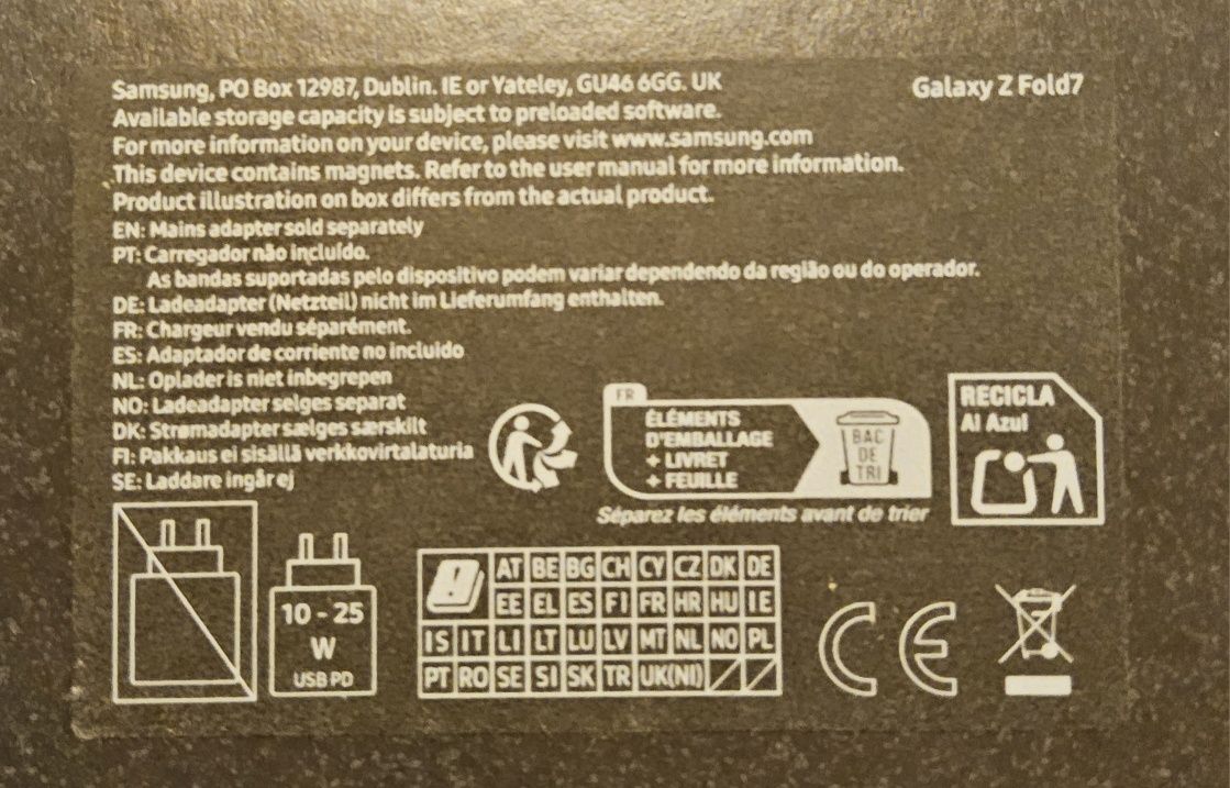 Samsung Z FOLD 7 12/256 bg Silver Shadow