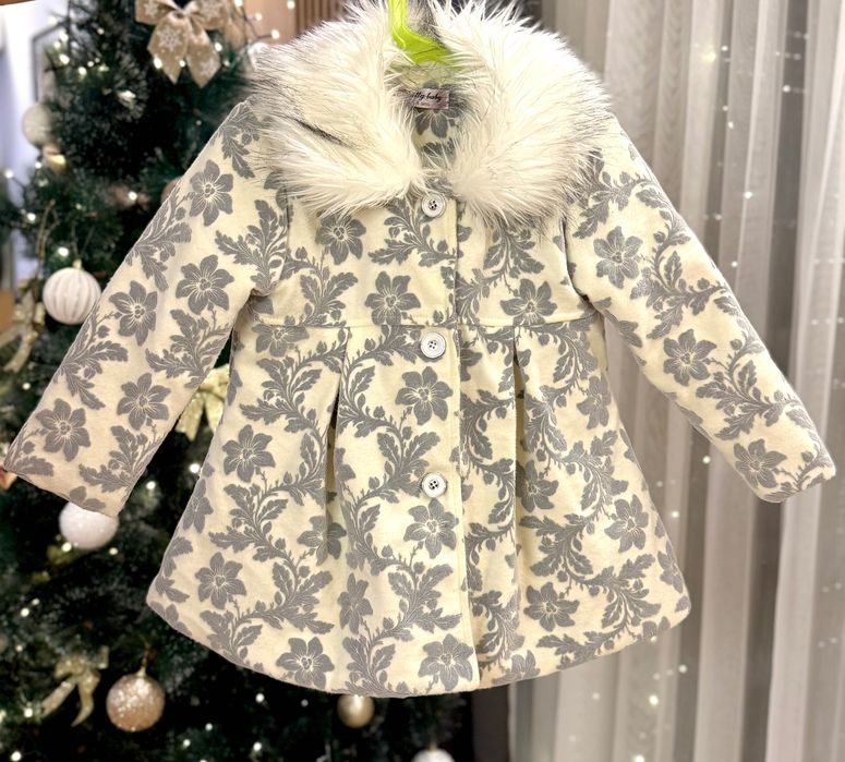 Уникално палто и рокля за 3-4 годишна принцеса