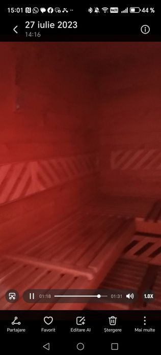 Vând sauna  din lemn