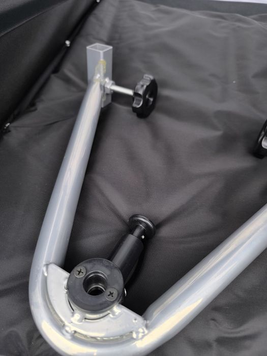 Кучешка количка 2 в 1 за бутане или дърпане с велосипед ,сенник ,бяла