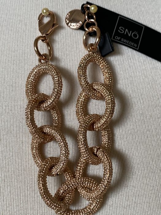 Гривна верижка в цвят розово злато, Sno of Sweden, с етикет